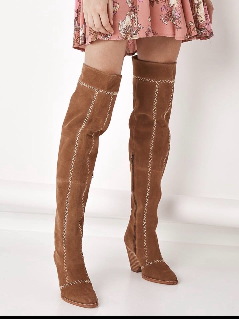 Spell and the gypsy Zephyr Suede Over-the-Knee Boots 37 NEW only tried on